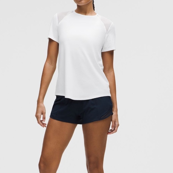 Lululemon Athletica White Short Sleeve Mesh Back Tee NWT - Picture 10 of 14